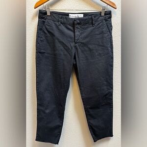 FRANK & EILEEN Wicklow Crop Chino Pants Washed Black Size 4